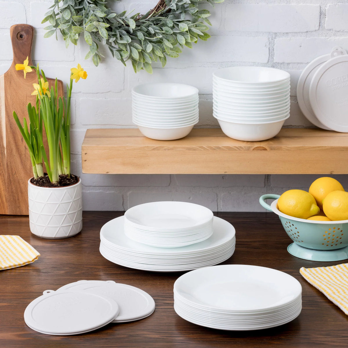 66 Piece White Dinnerware Set A147842
