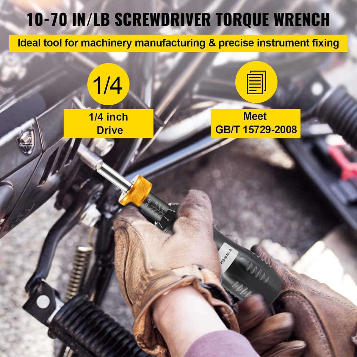 1/4 Drive Adjustable Torque Screwdriver with Bits & Case G272
