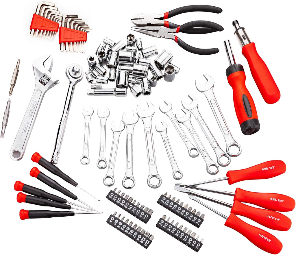 123 Piece Ratchet Wrench and Socket Tool Set with Storage Case V9925