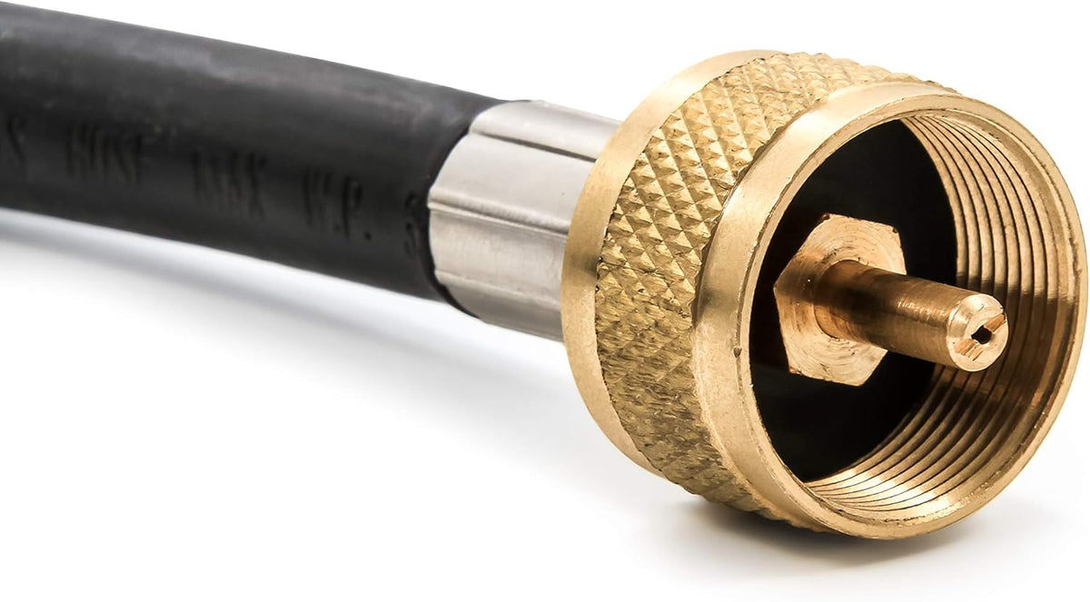Propane Brass 4 Port Tee with 5ft and 12ft Hoses B754548