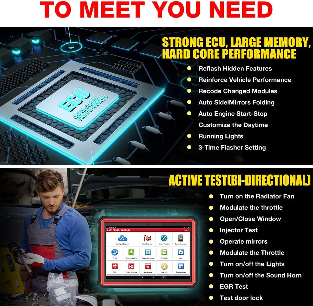 Bi-Directional Bluetooth Diagnostic Scanner C465