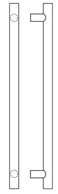 Satin Brass Post Mount Straight Pull X751
