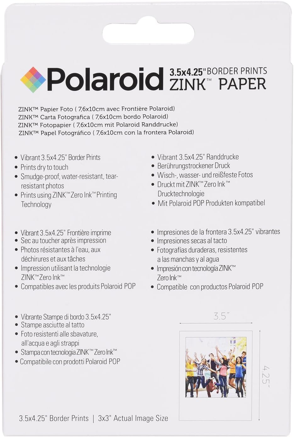 3.5 x 4.25 inch Photo Paper (20 Sheets) D473850