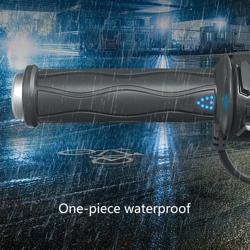 Electric Heated Motorcycle Handlebar Grips 5 Gear Temperature Waterproof V447