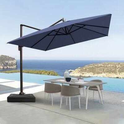 10& Square Cantilever Umbrella Navy Blue N80917