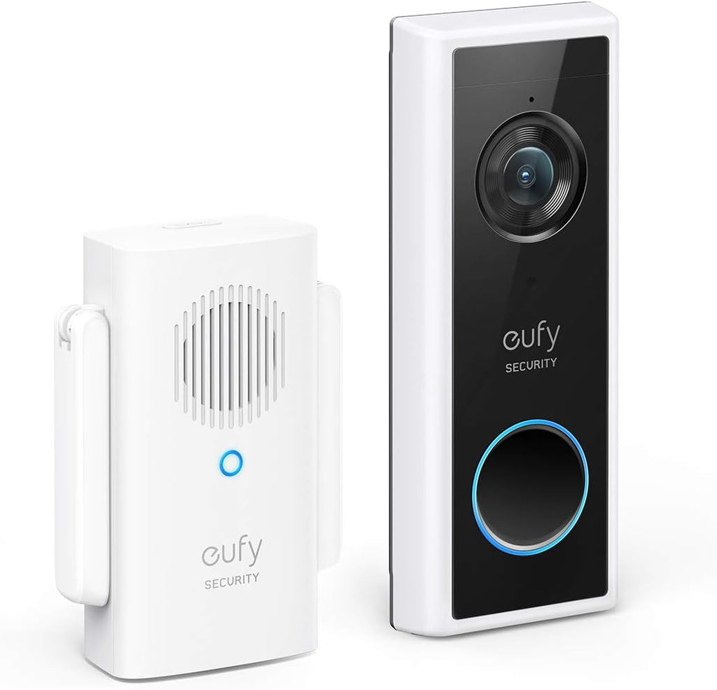 White Wireless Video Doorbell with 1080p-Grade Resolution and 2-Way Audio Q431