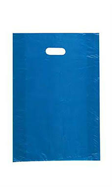 Blue Plastic Merchandise Bags Case of 1000 G144