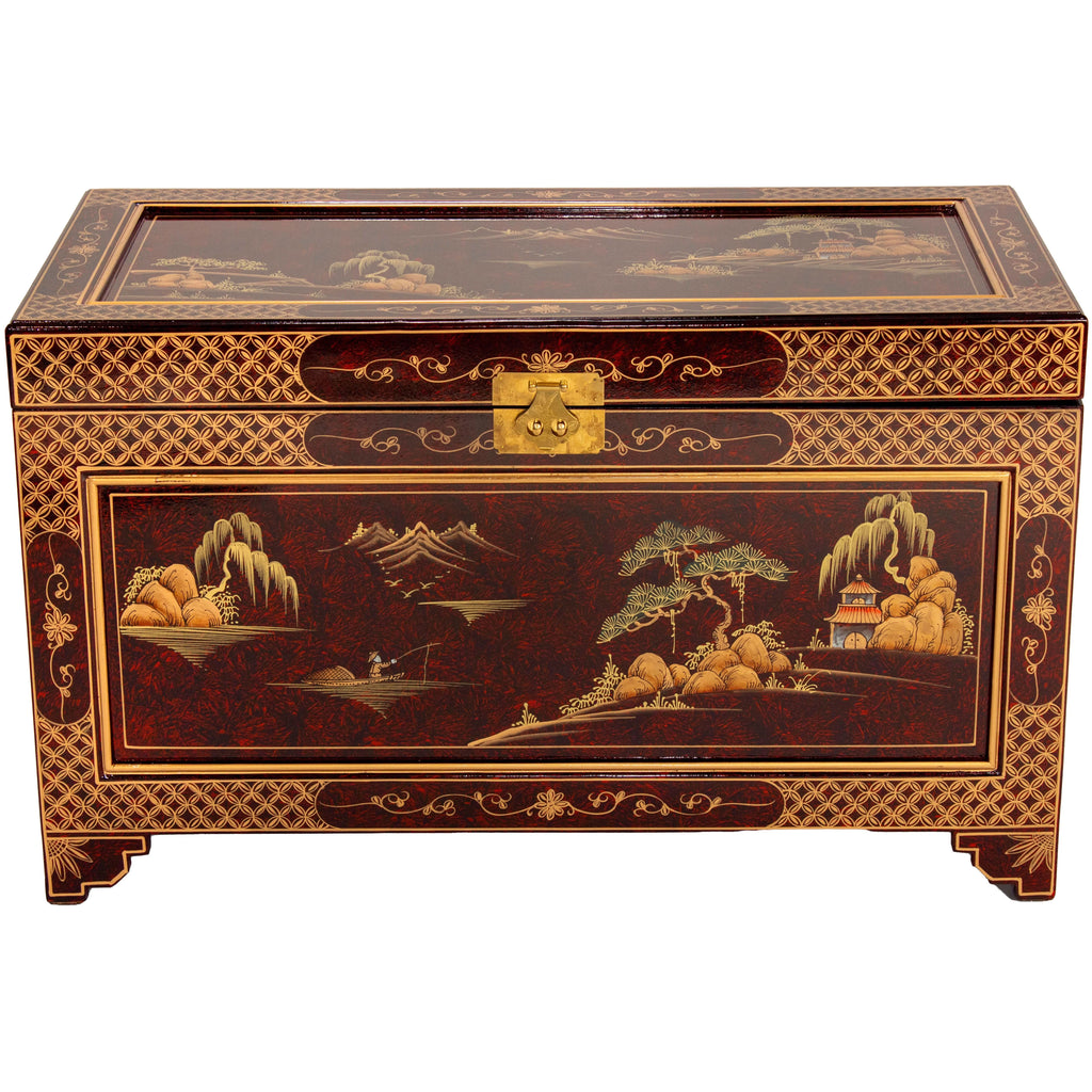Lacquer and Wooden Storage Trunk H216