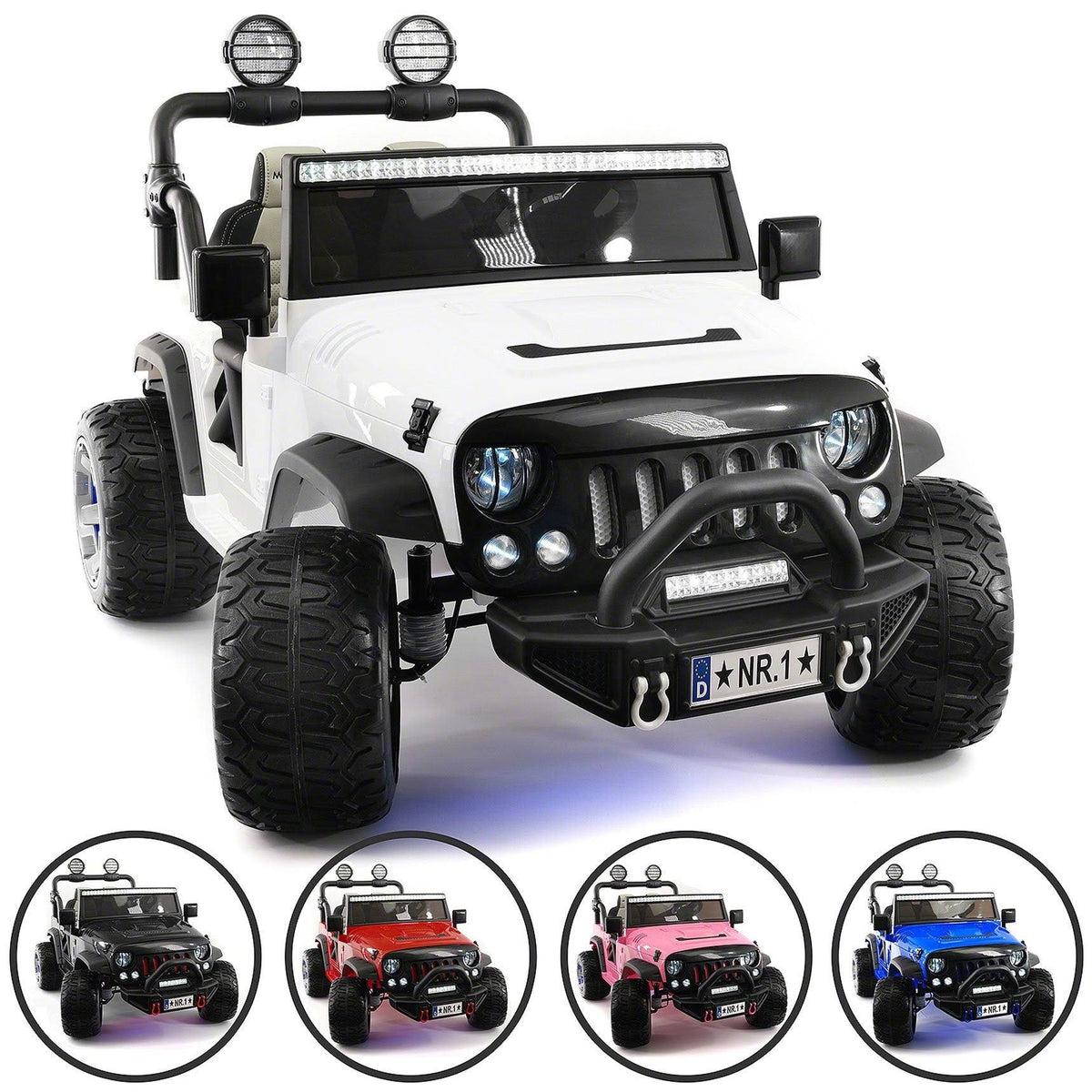 Blue 12V Kids Ride-On Car Truck with R/C Parental Remote Q6605