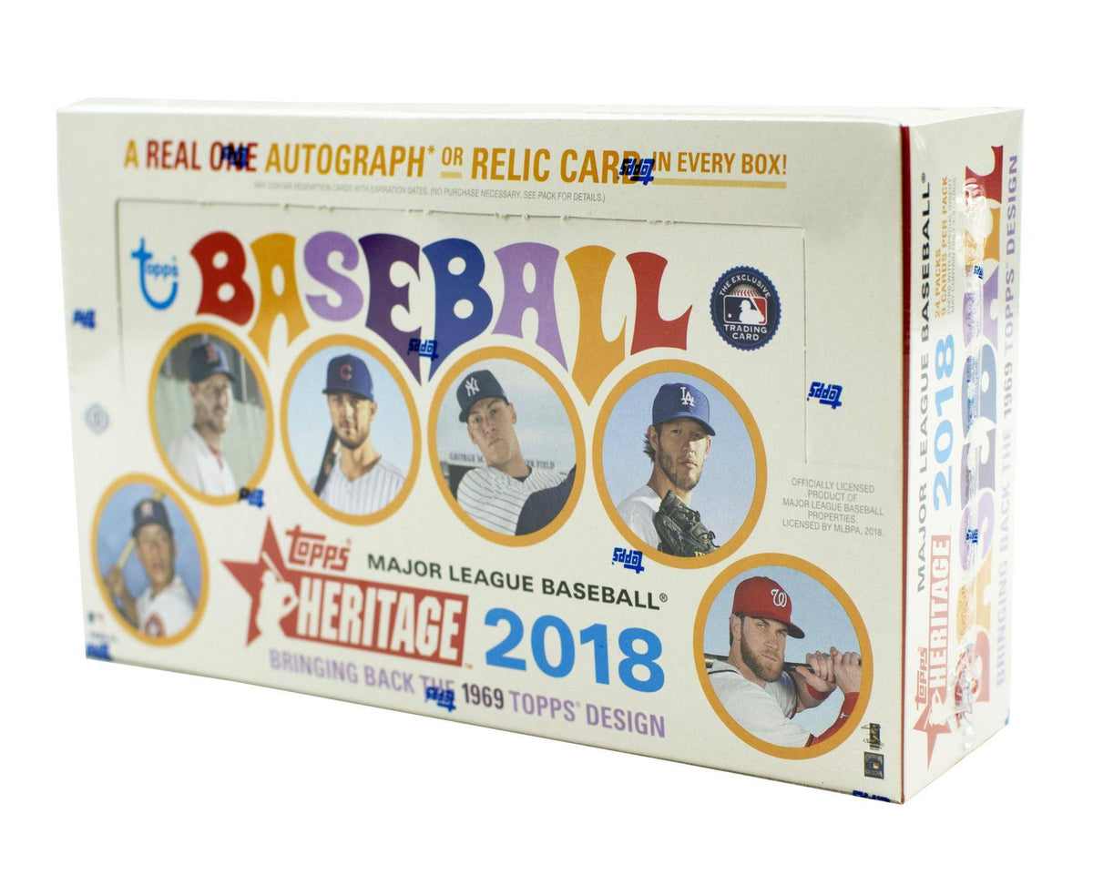 2018 Heritage Baseball Trading Card Hobby Box B52951