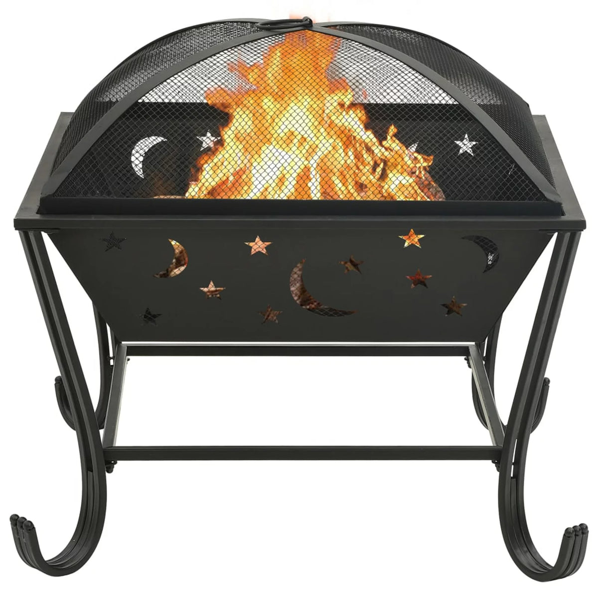 Fire Pit with Poker 24.4 XXL Steel O1535