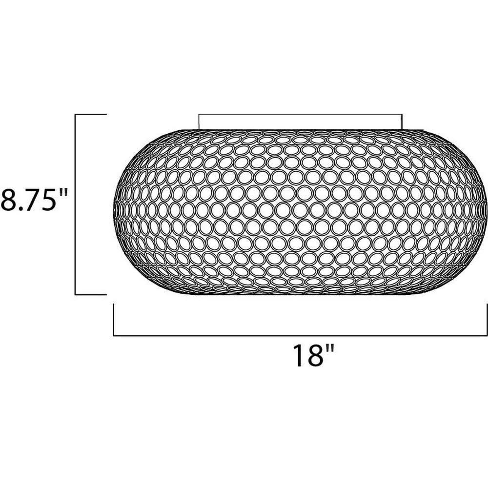 Bronze 6-Light Flush Mount F986