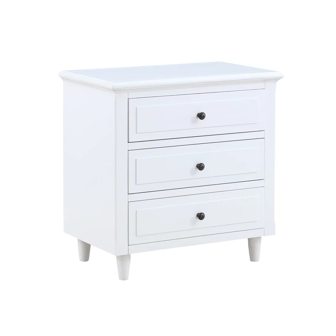 27.9" Oversized 3-Drawer Solid Wood Nightstand S134602