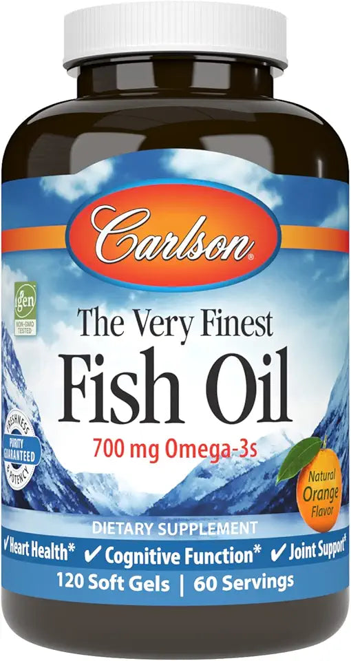 700 mg Omega-3 Orange Fish Oil Softgels I571