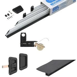 Satin Anodized Heavy-Duty Sliding Screen Door Kit J5925