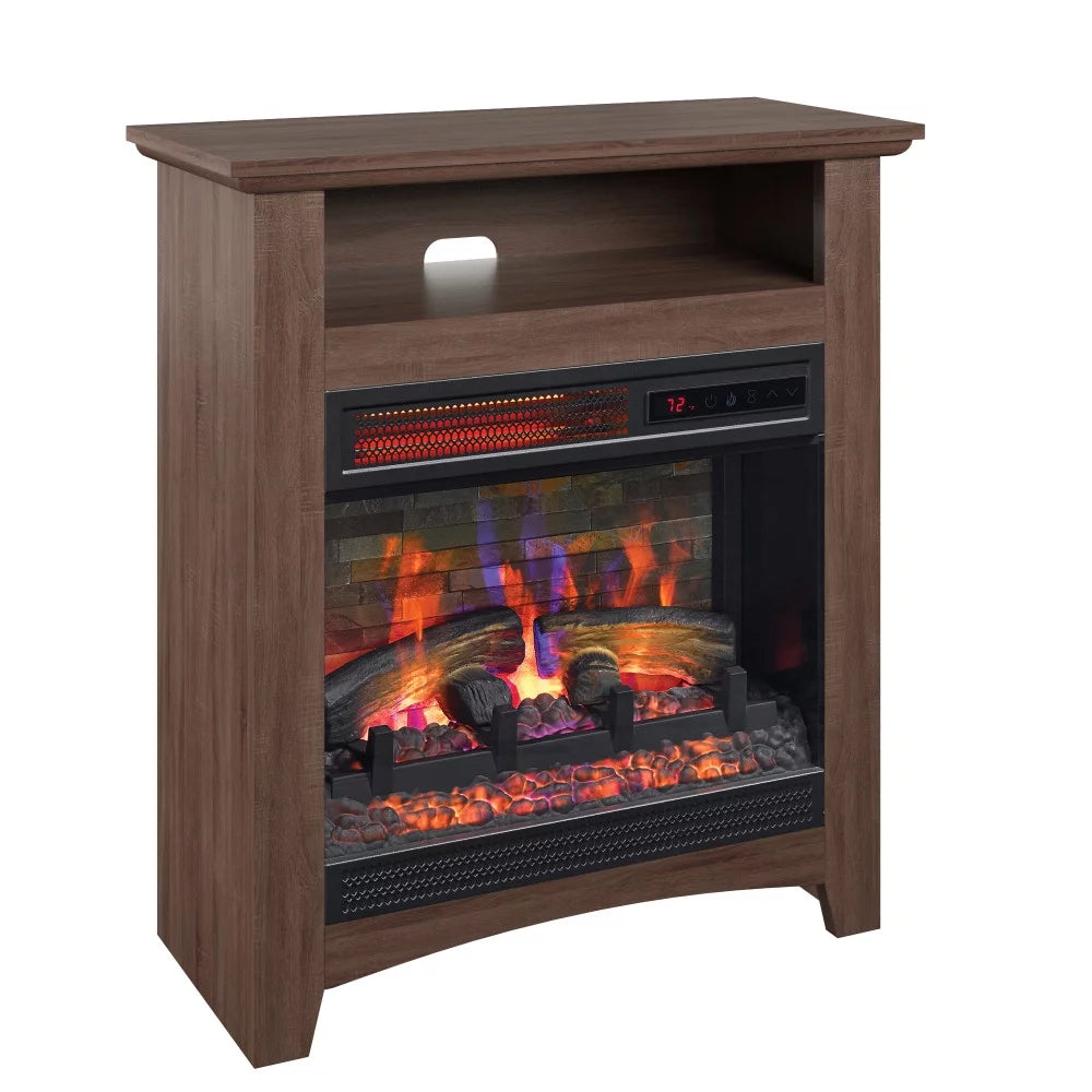 18” Infrared Quartz Wall Mantel Electric Fireplace O947