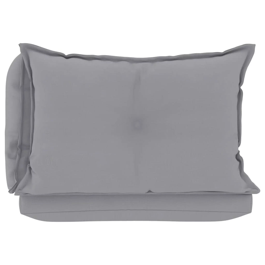 Gray Fabric Pallet Cushions 3 pcs O906