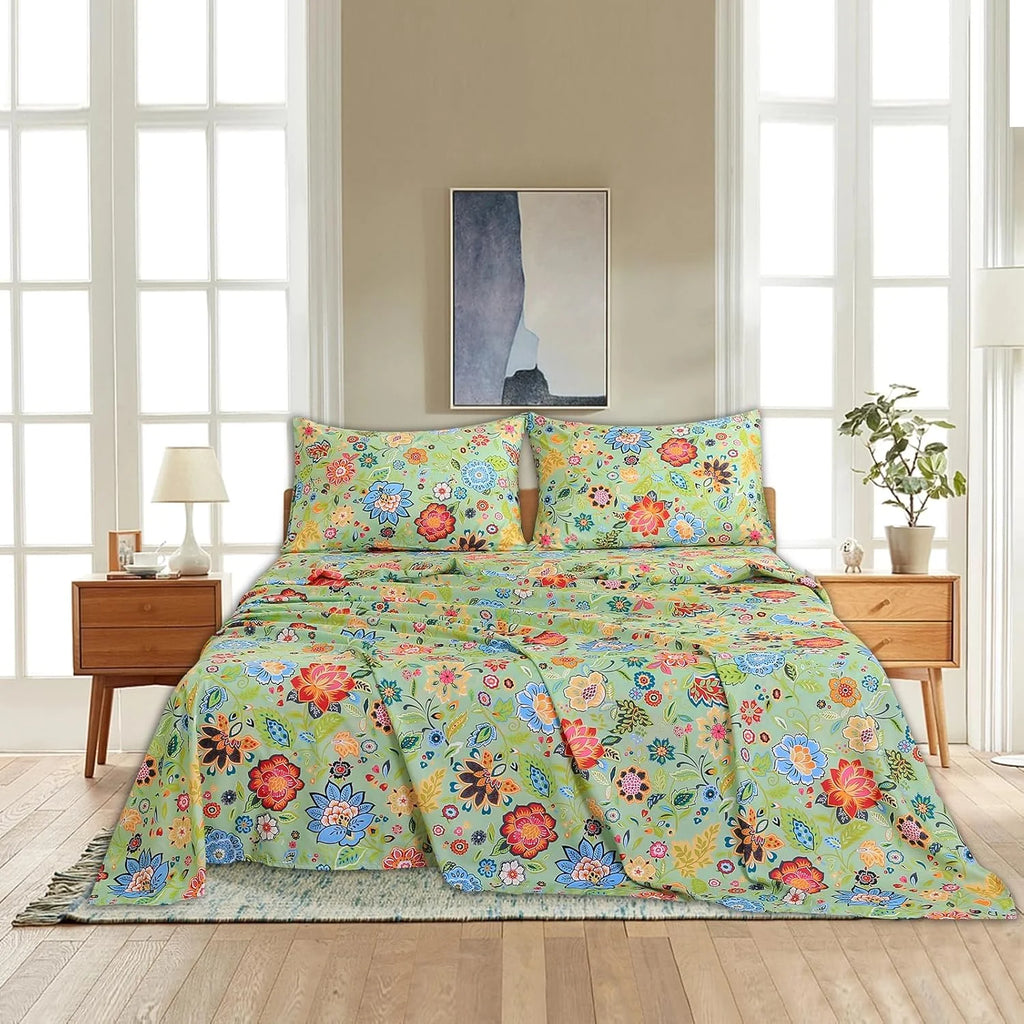 California King 4 Piece Microfiber Sheet Set with Deep Pocket T704