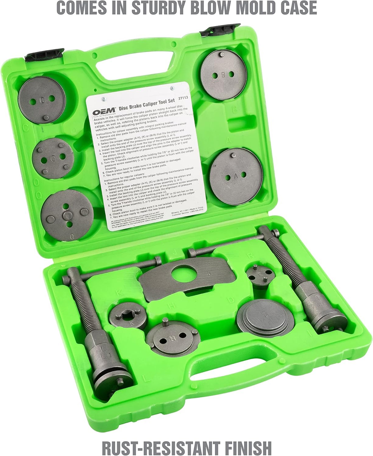 Disc Brake Tool Set with 11 Adapters C668404