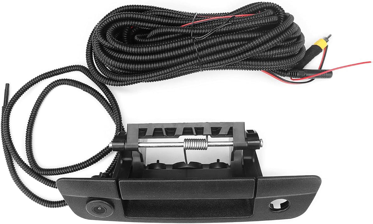 Rear Tailgate Handle Backup Camera Compatible with Dodge Ram 1500 2500 3500 2009-2012 Black Pack of 2 E12886