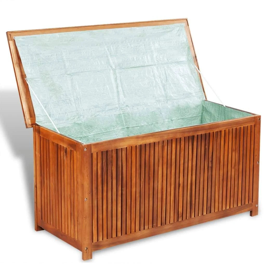 Solid Acacia Wood Garden Storage Box R64970