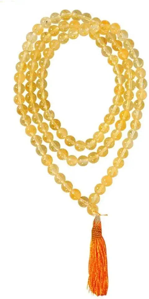 8mm Citrine Beads Stone Mala V8785
