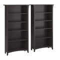 Black 5 Shelf Bookcase Set of 2 C325