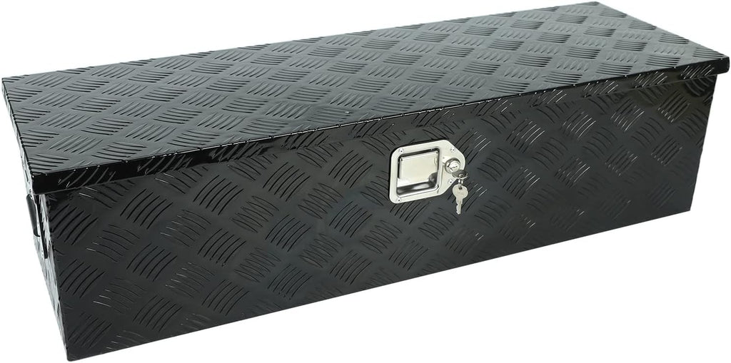 Black Aluminum Underbody Tool Box 30X13X10 Inch T13571