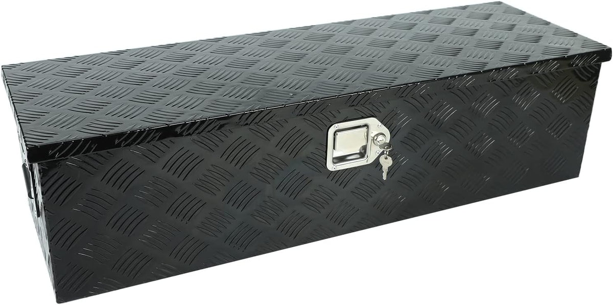Black Aluminum Underbody Tool Box 30X13X10 Inch T13571