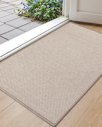 Grey 17"x29" Non Slip Washable Indoor Door Mat Z30620