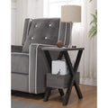 Contemporary Artistic End Table with Storage A963686