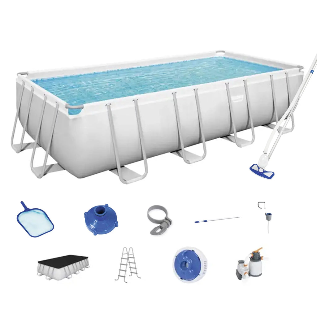 18ft x 9ft x 4ft Rectangular Above Ground Swimming Pool Kit N5345