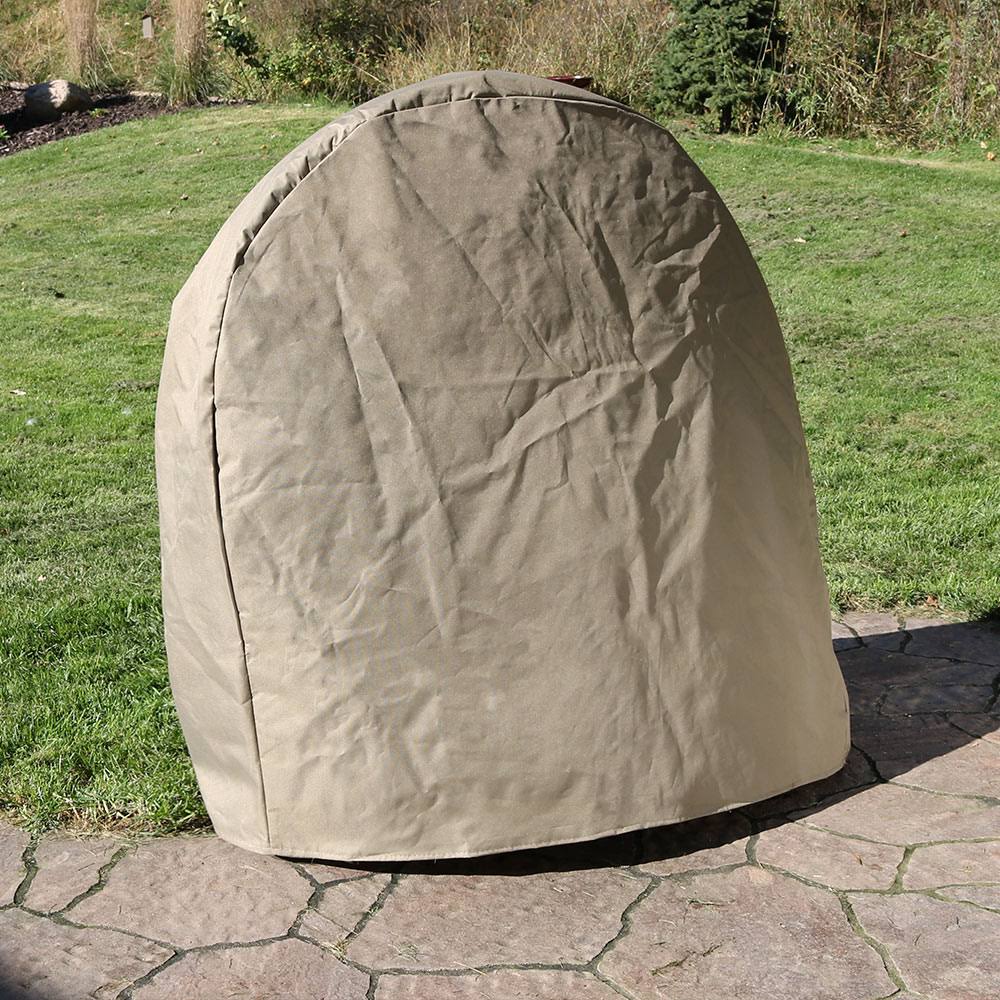 Khaki Steel Firewood Log Hoop with Cover M87934