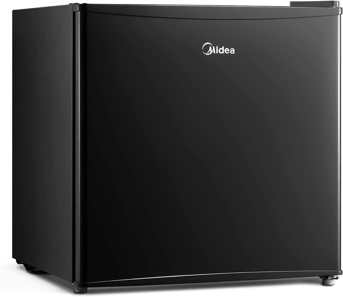 Compact Single Reversible Door Refrigerator 1.6 Cubic Feet Black E518