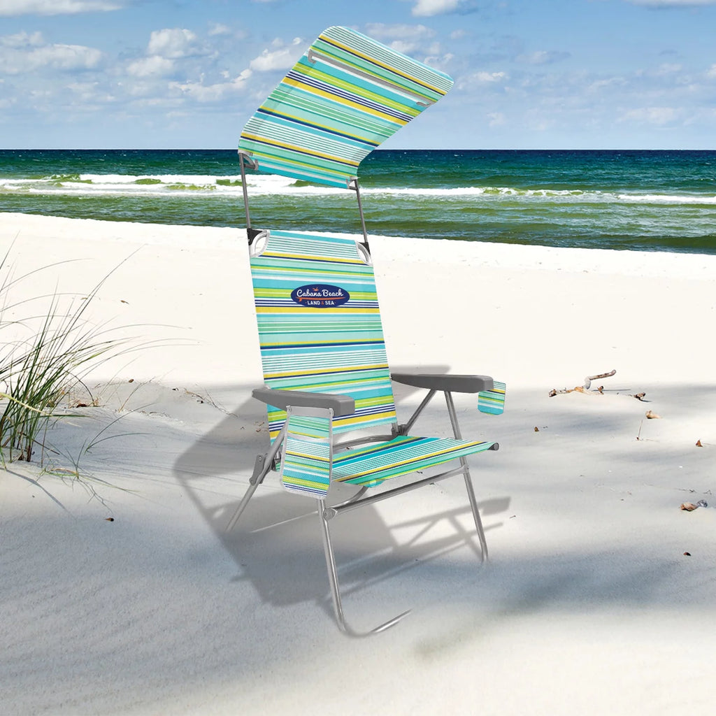 High Back Beach Chair with Canopy P73380