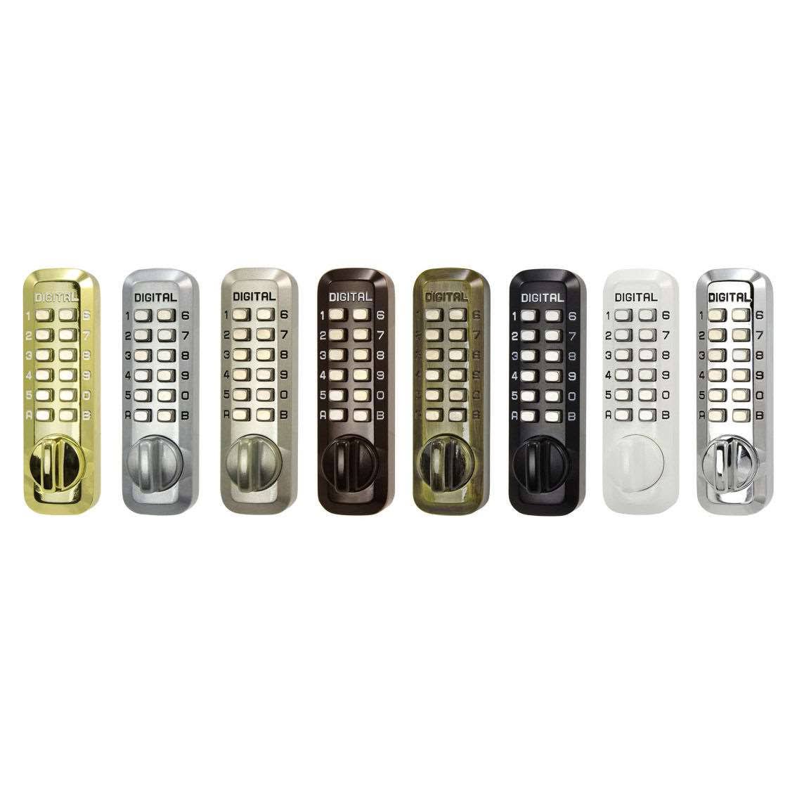 Black Mechanical Double Combination Deadbolt Lock N760041