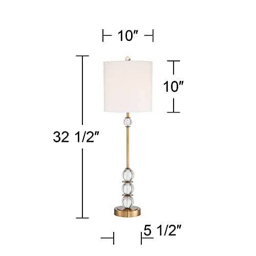 Modern Art Deco Buffet Table Lamp with USB Dimmer Cord U943082