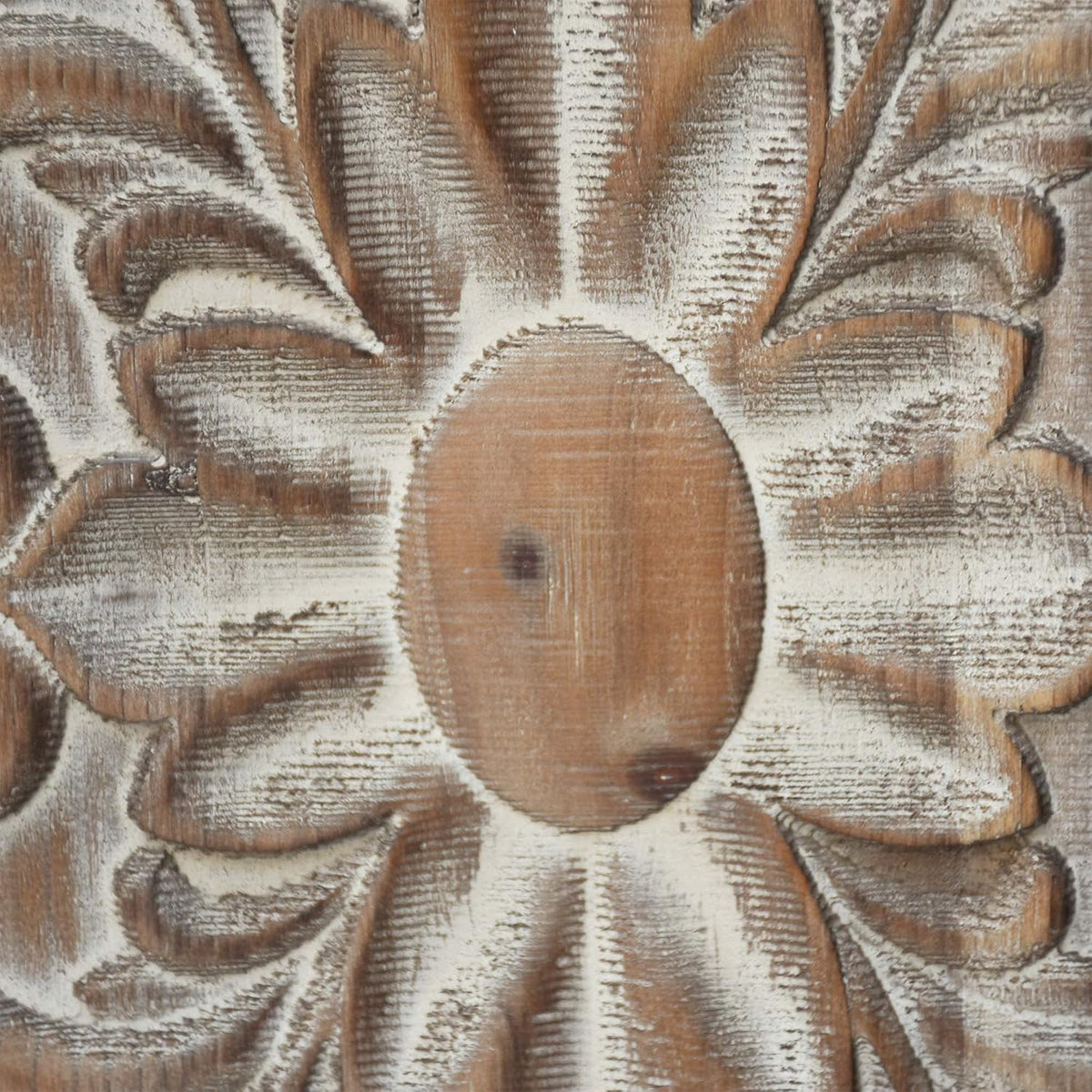 Solid Wood Storage Cabinet with Carved Doors H526