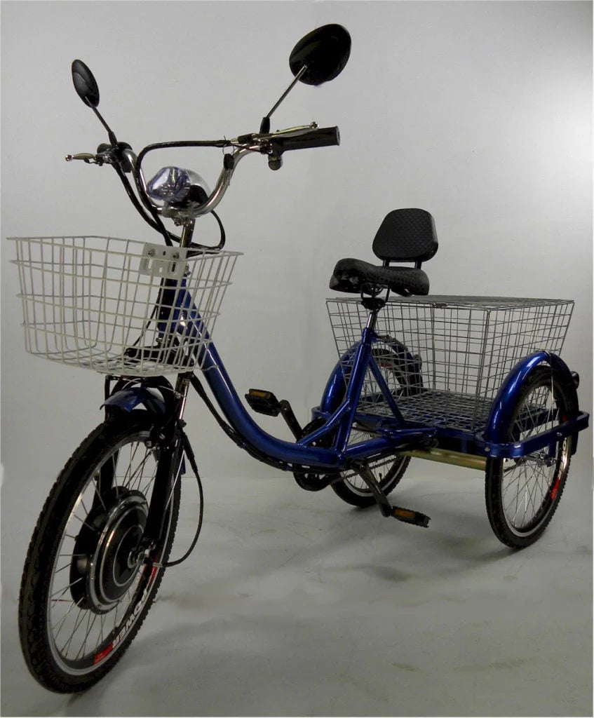 Blue Adult Electric Mobility Tricycle Scooter Y5938