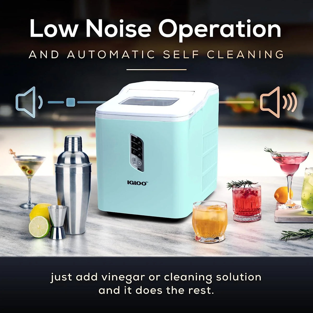 Automatic Self-Cleaning 26-Pound Ice Maker A2800