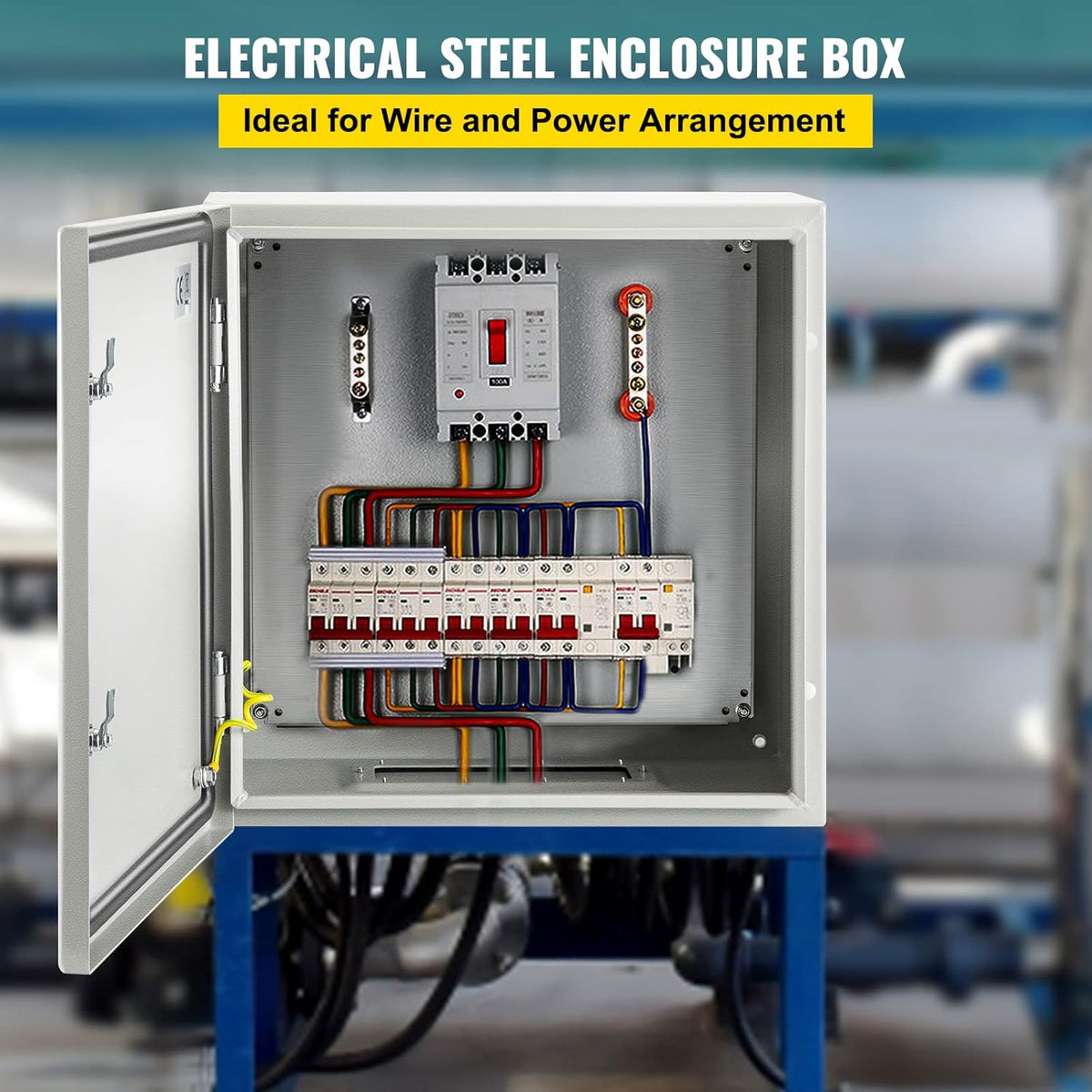 24 x 24 x 12'' NEMA 4X Steel Electrical Box with Mounting Plate R1214