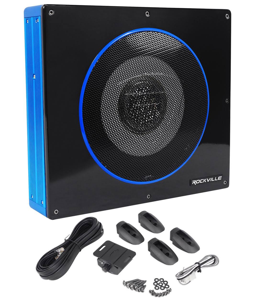 8x22 600 Watt Low Profile Powered Car Subwoofer R74521