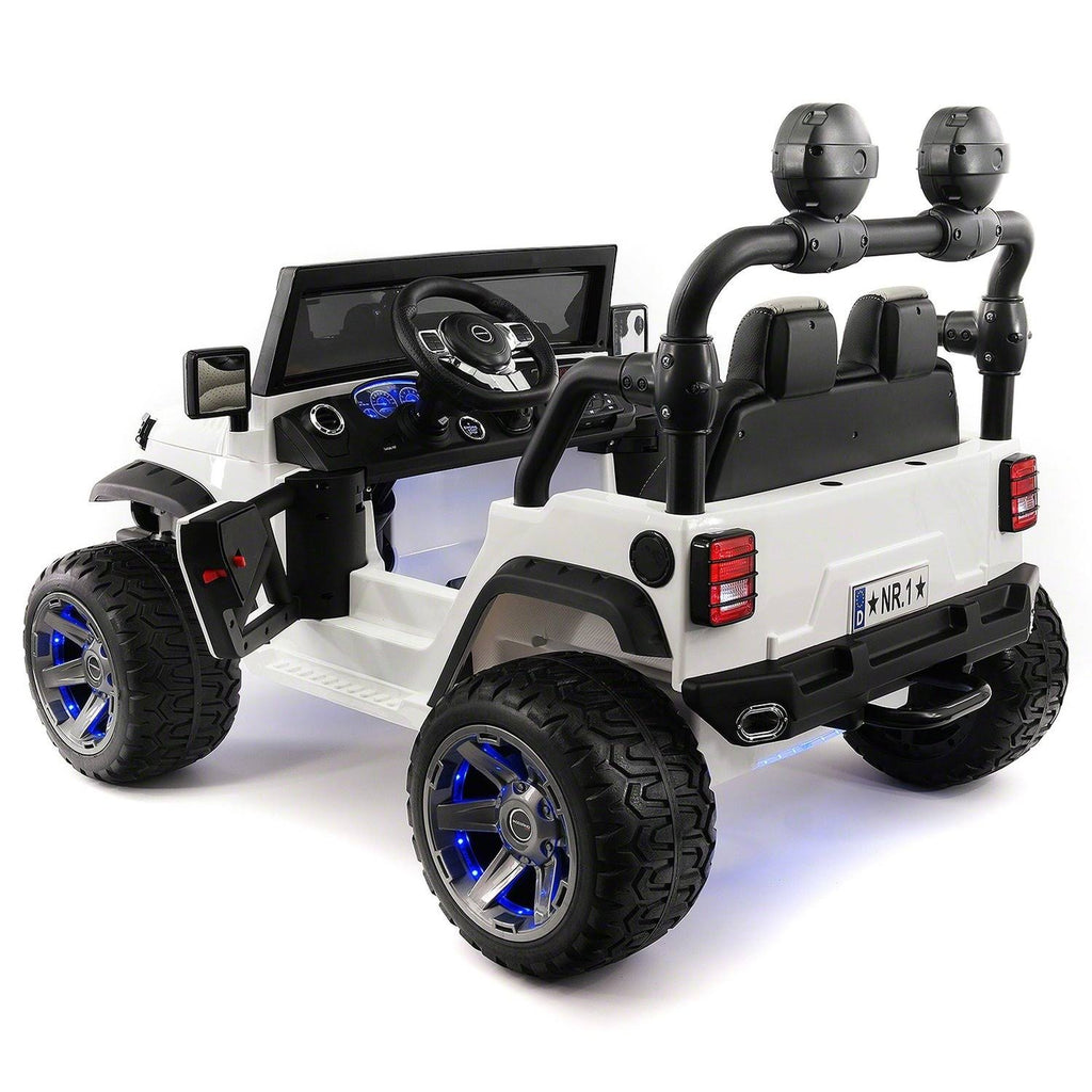 Blue 12V Kids Ride-On Car Truck with R/C Parental Remote Q6605