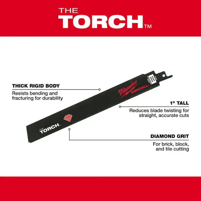 9 in. Diamond Grit Reciprocating Saw Blade P8425