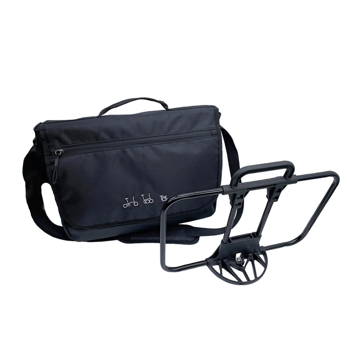 Folding Bike Basket Handlebar with Rain Cover X6243