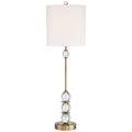Modern Art Deco Buffet Table Lamp with USB Dimmer Cord U943082
