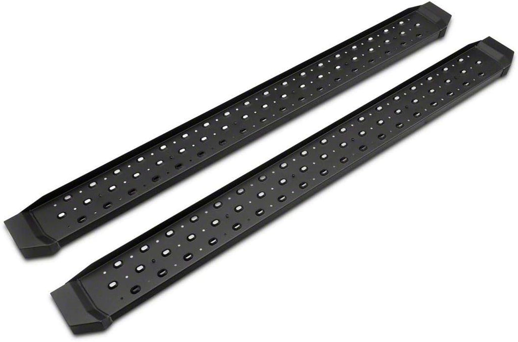 Black Steel Running Boards N821