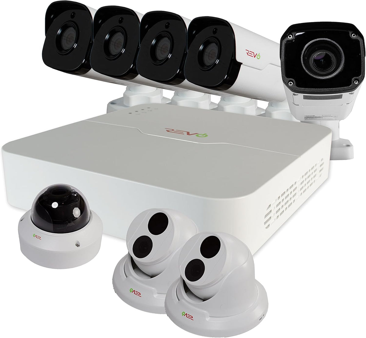 16Ch 4TB HDD IP NVR Video Surveillance System with 12x 4MP Bullet Camera and 4x 4MP Turret Cameras M7138