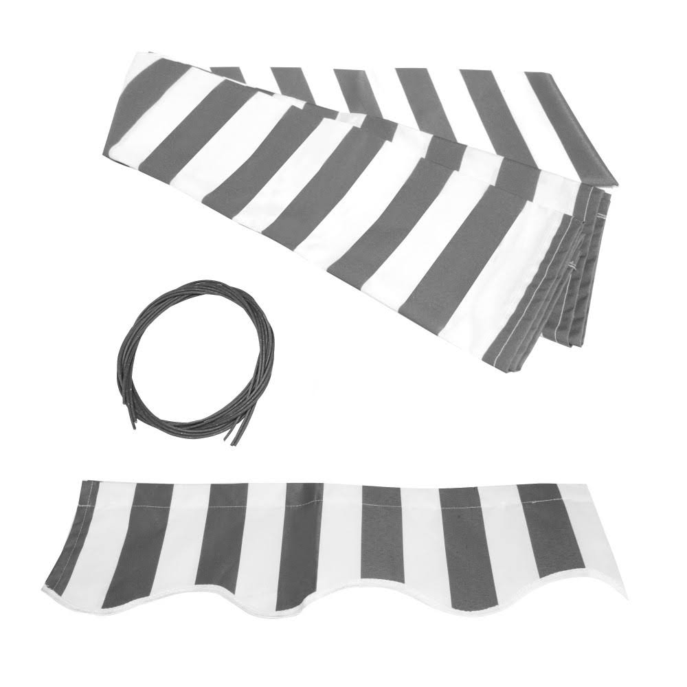 White Retractable Motorized Patio Awning G33337