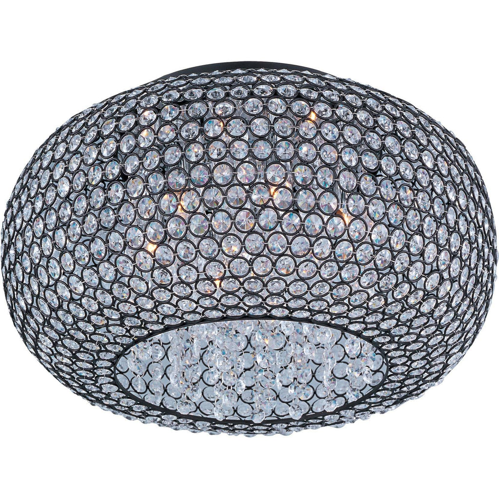 Bronze 6-Light Flush Mount F986